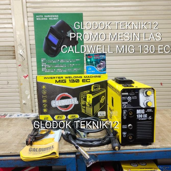 MESIN LAS CALDWELL MIG 130 G / TRAFO LAS CALDWELL MIGI MIG 130 GASLESS - MIG 130EC