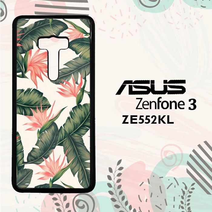 Casing Asus Zenfone 3 ZE552KL Custom Hardcase HP Tropical Flower L0284