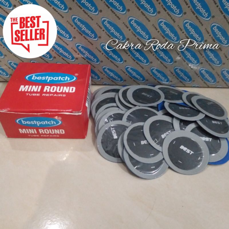 Tiptop Tambal Ban Bestpatch Mini Round isi 50 Pcs