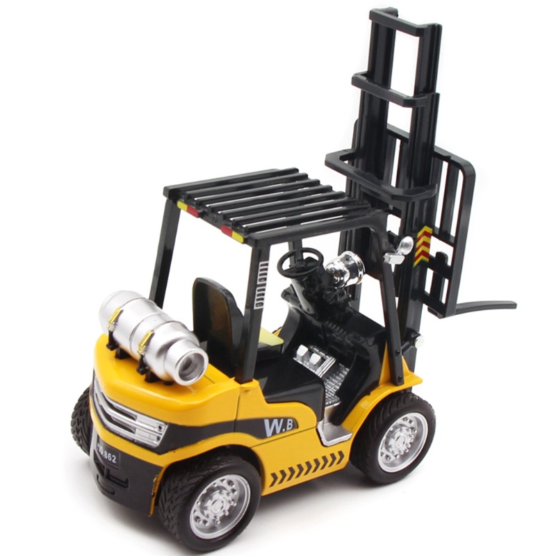 Truk Forklift Mary Dengan Suara Dan Cahaya Friction Powered Lifting Control Forklift Kendaraan Angkat Plastik Heavy Duty