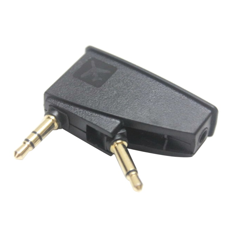 Bt Flight Headphone Adapter Colokan Mono Universal 3.5 Ke Colokan 2x3.5 Untuk QC45 QC35 QC3