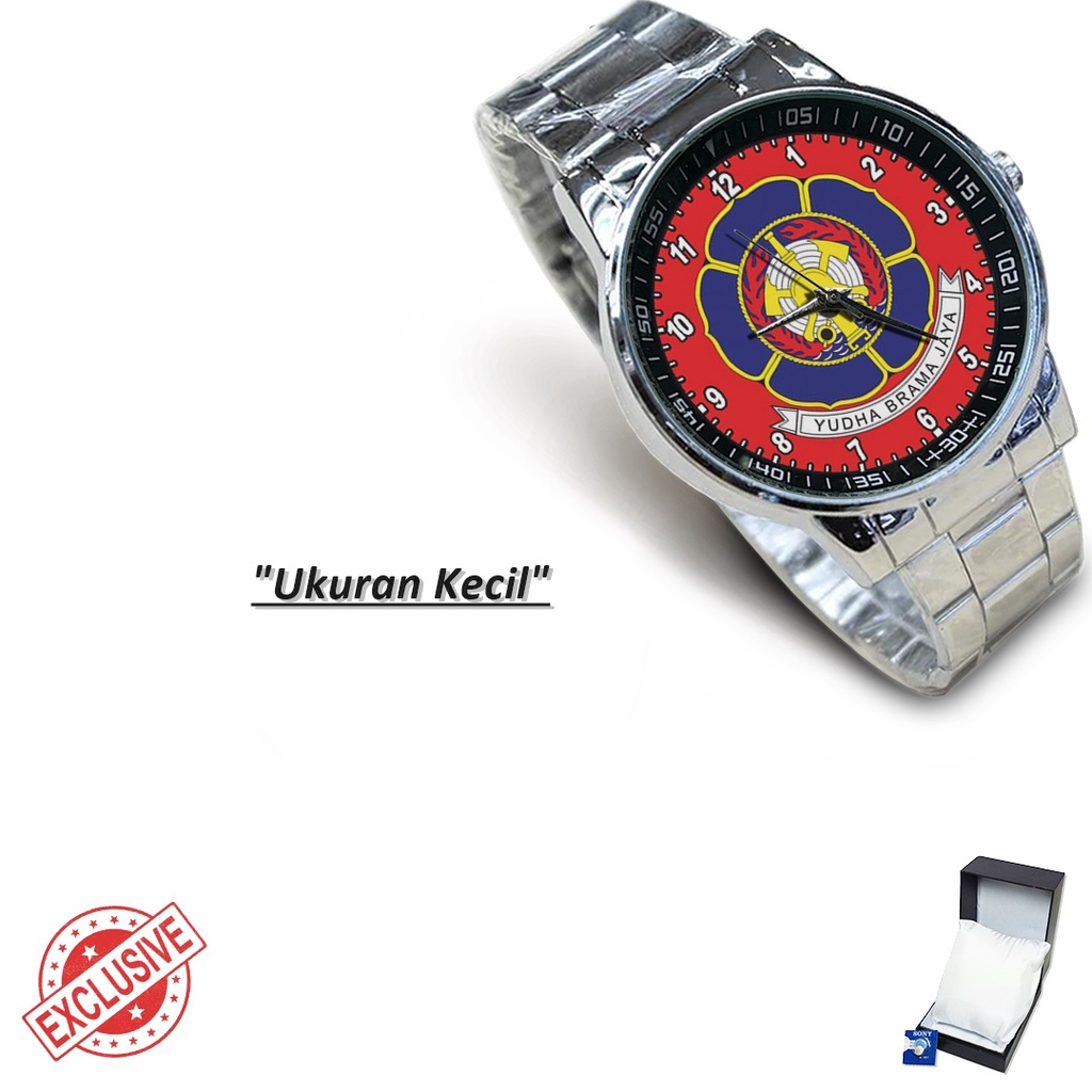 Jam Tangan Rantai Couple Logo DAMKAR - 2 (Cool)