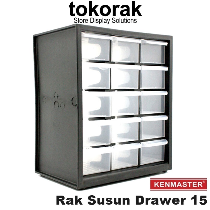 RAK SUSUN DRAWER 15 KENMASTER - SLOT KOTAK SPARE PART LACI ORGANIZER