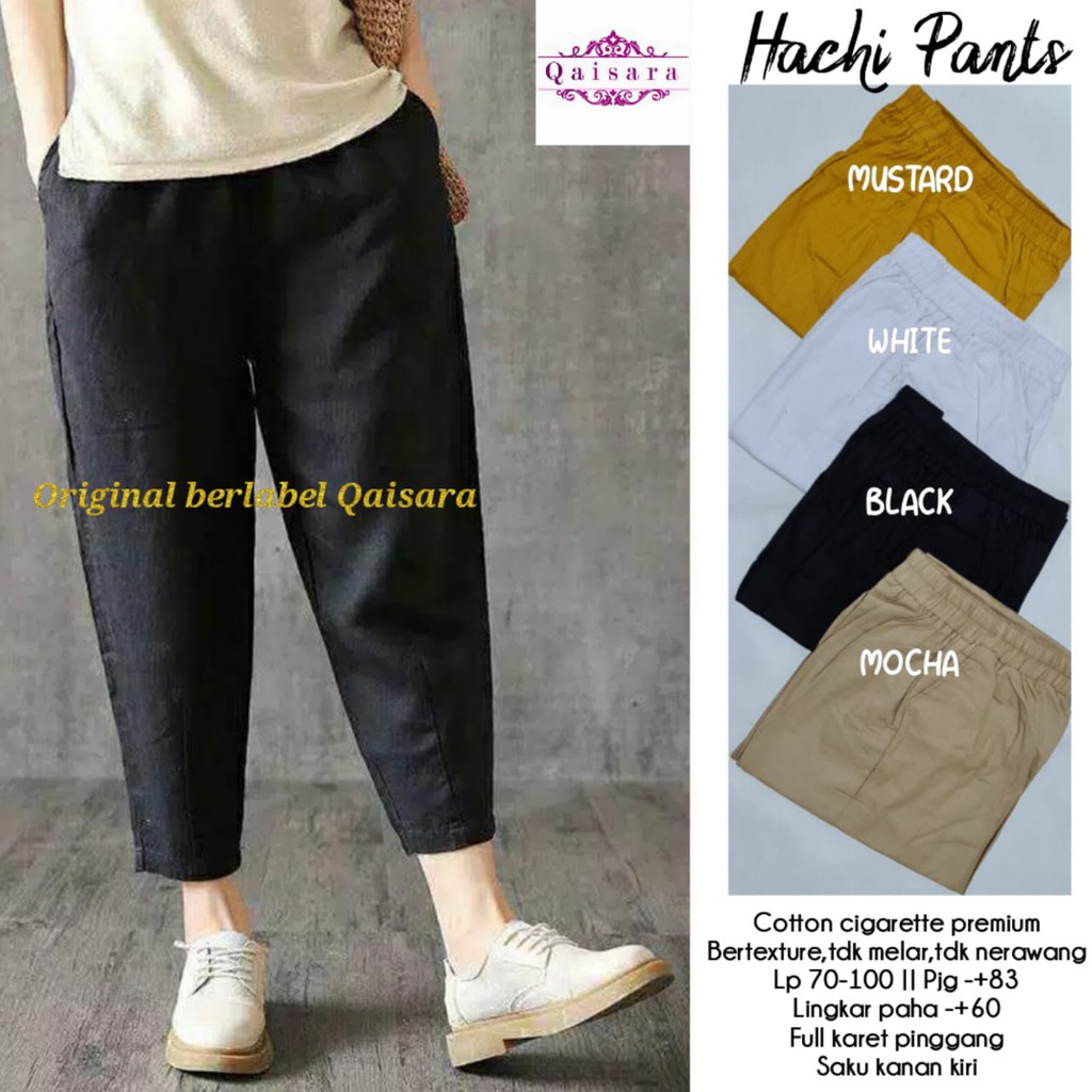 Linen Pants / Hachi Pants ( celana panjang wanita casual bahan linen rami )