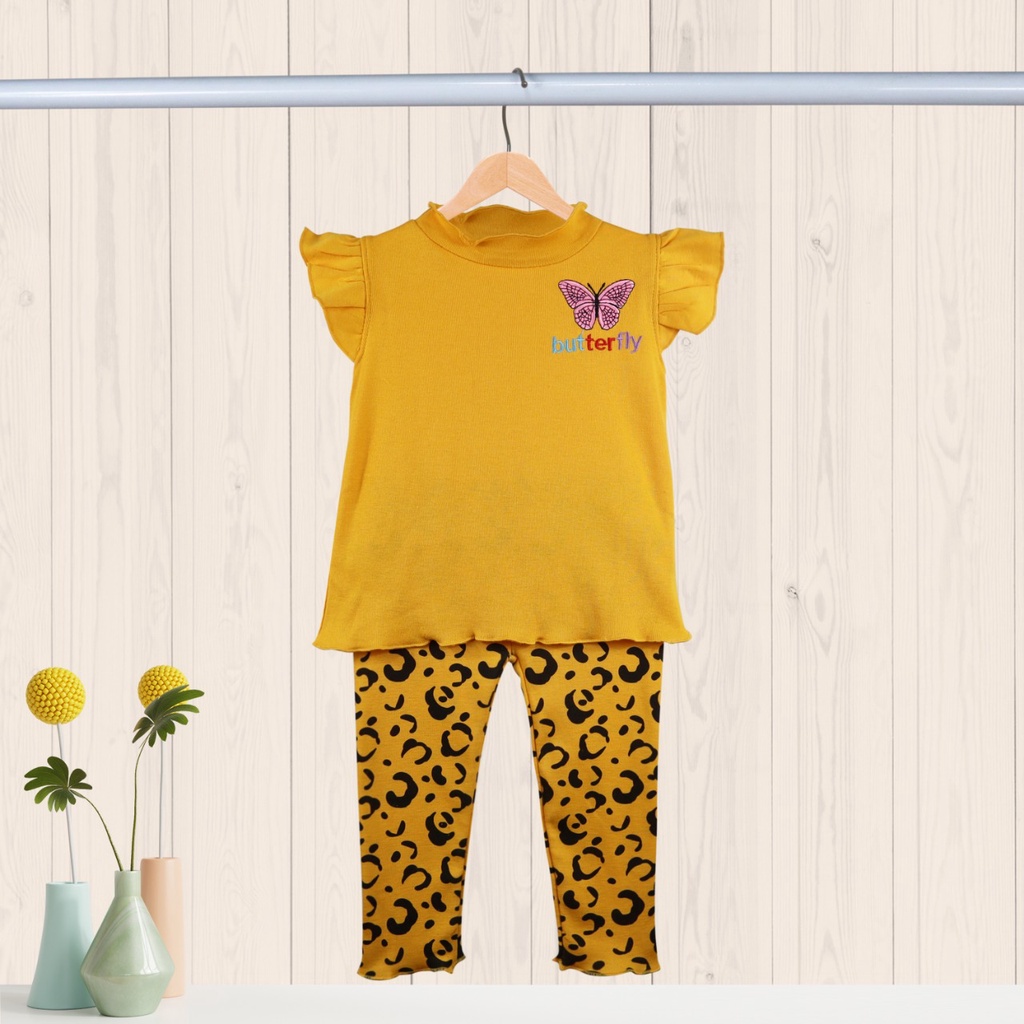 Owlet - setelan anak perempuan / setelan bordir  / baju anak perempuan