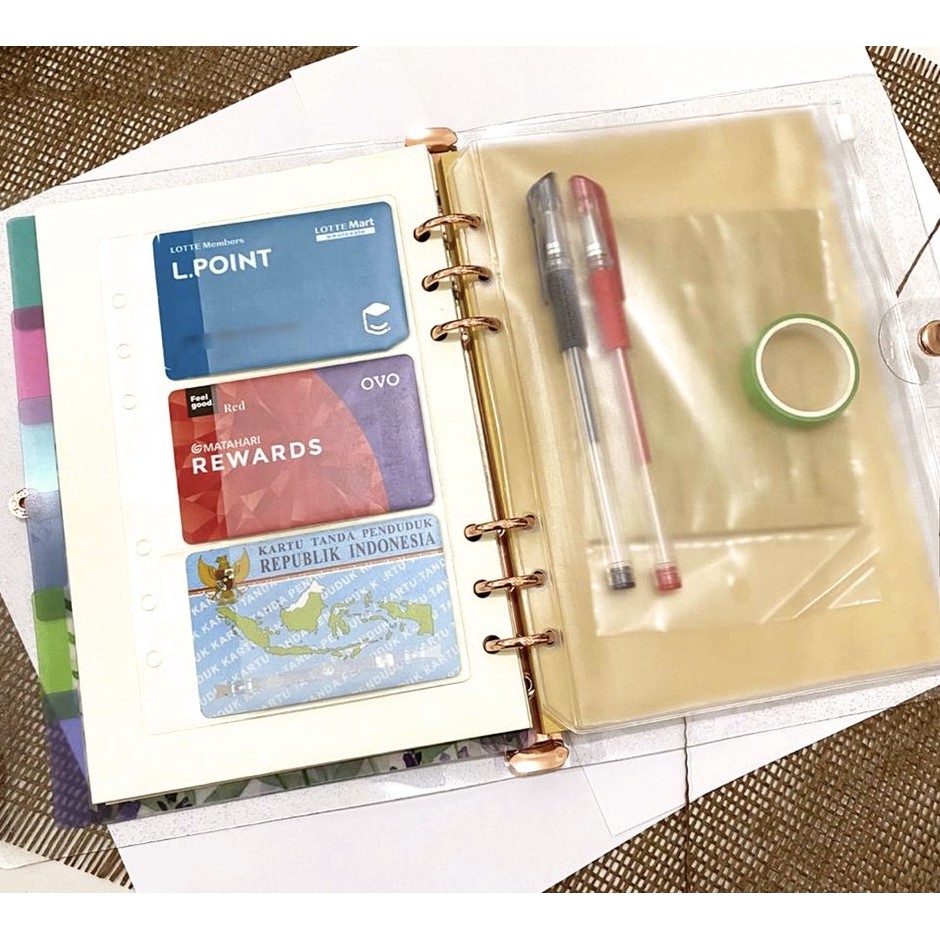 

[SCRIBBLE_ID] Ziplock Sleeve Binder A5 Ziplock Binder A6 A7 Cardbag Photocard Kantong Tas Foto T0020