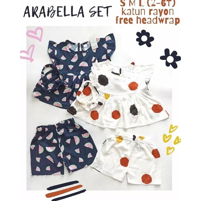 SETELAN ARABELLA PLUS BANDANA