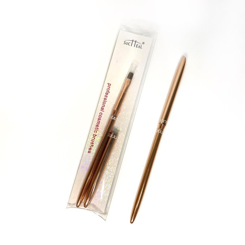 OVAL BRUSH ROSE GOLD BRUSH NAIL ART