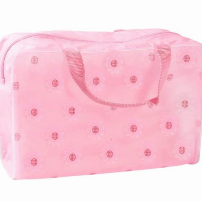 TAS KOSMETIK TRANSPARAN MURAH WATERPROOF MAKE UP COSMETIC BAG STORAGE