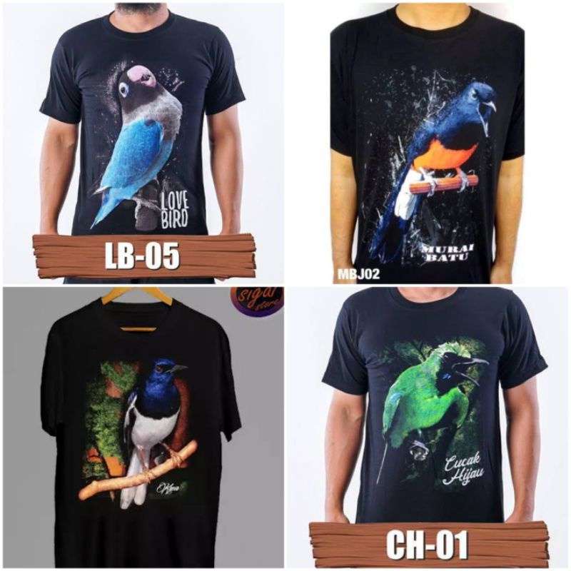 KAOS BURUNG KACER MURAI BATU CUCAK IJO / KICAU MANIA KATUN DISTRO