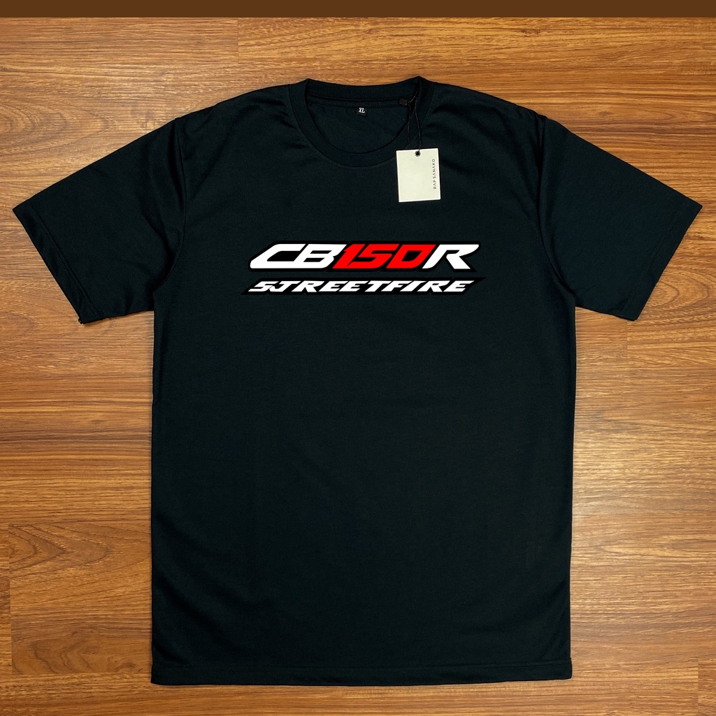 Baju Kaos CB150R Streetfire Lengan Pendek Katun Combed 30s Distro Terbaru