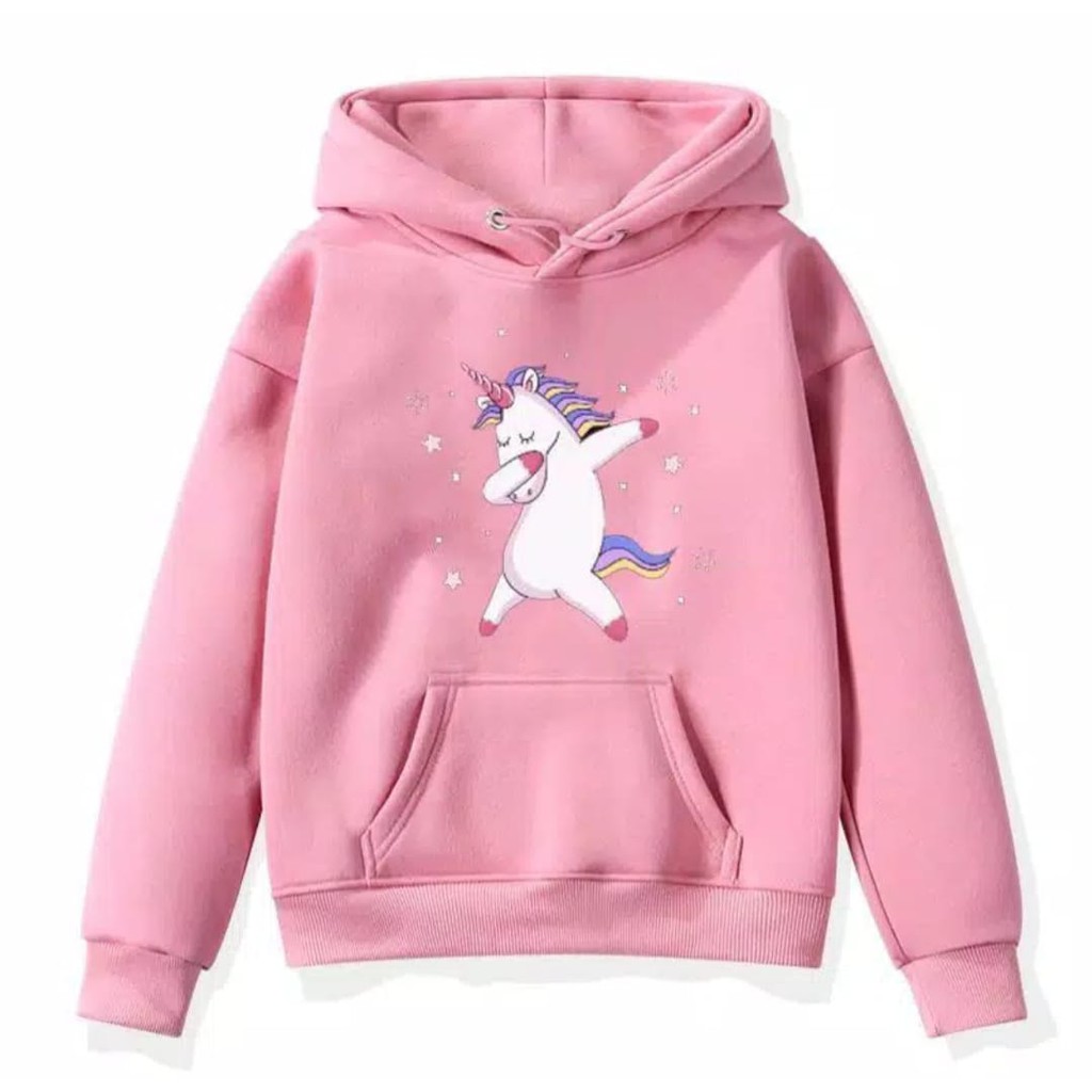 TokoMilkan - Sweater Baju Anak Perempuan Gambar UNICORN Umur 1 - 6 Tahun