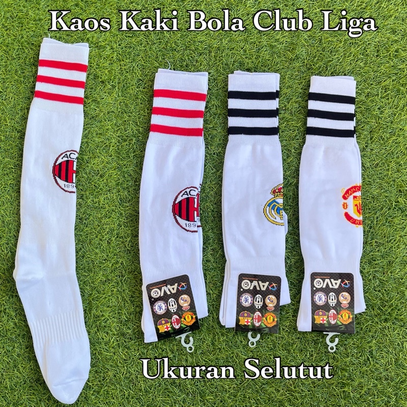 kaos kaki sepak bola club AC MILAN / club MU liga dunia PANJANG SELUTUT