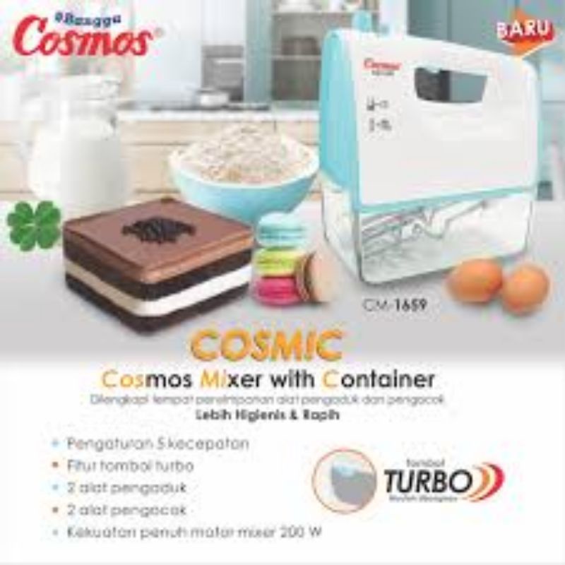 MIXER HAND COSMOS CM 1659 / CM1659 WITH CONTAINER