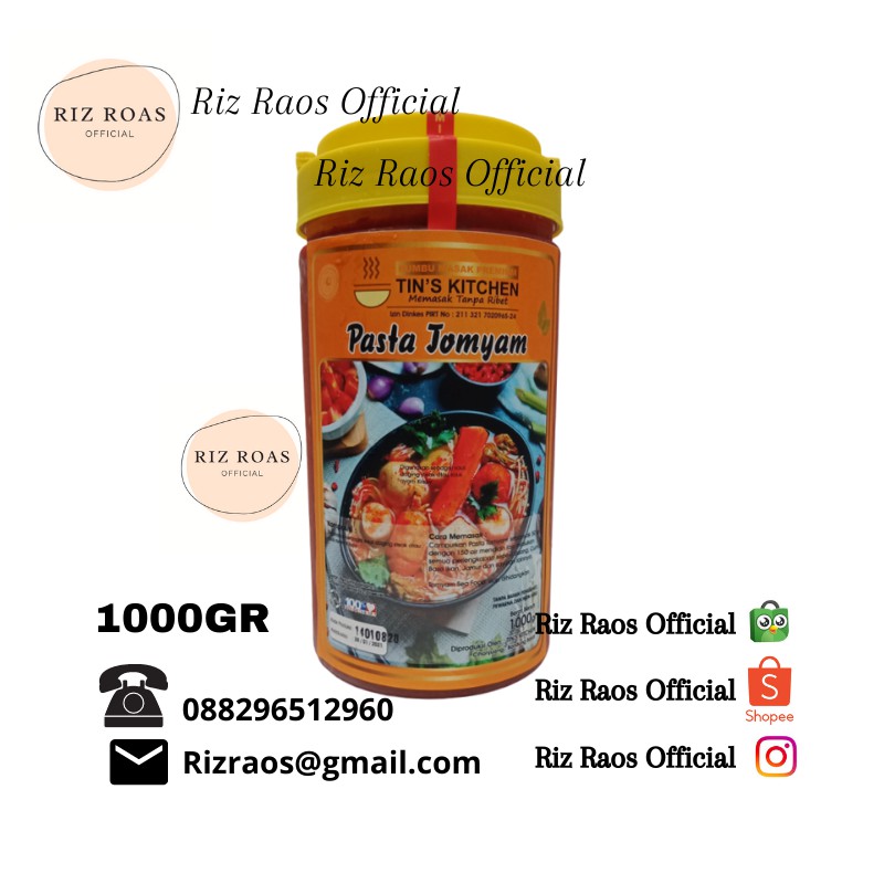 

BUMBU PASTA TOMYAM / BUMBU RENDANG / BUMBU RAWON / SAUS TERAYAKI / BUMBU TIN'S KITCHEN HOREKA 1000GR