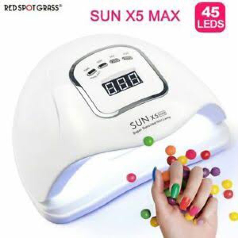 SUN X5 MAX 150watt uv led lamp gel polish / lampu led kutek gel sun x 5 max 120watt