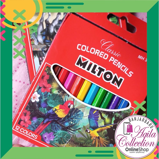 COLORED PENCILS PENSIL WARNA 12 PCS