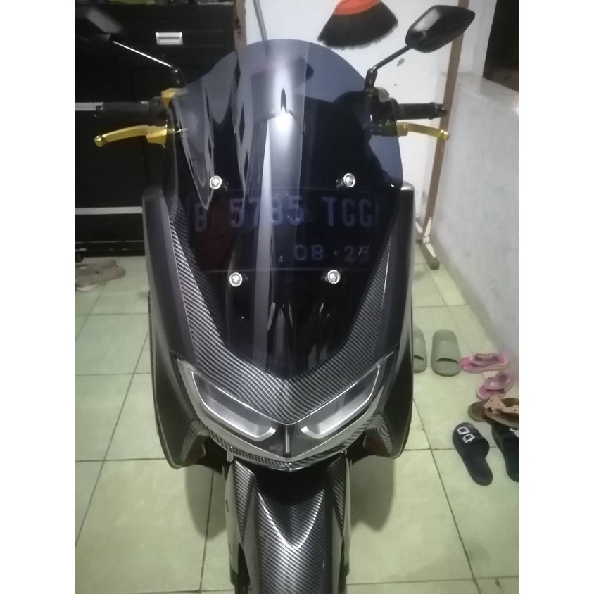 Visor tameng depan windshield carbu polos maxshield yamaha new nmax 2020