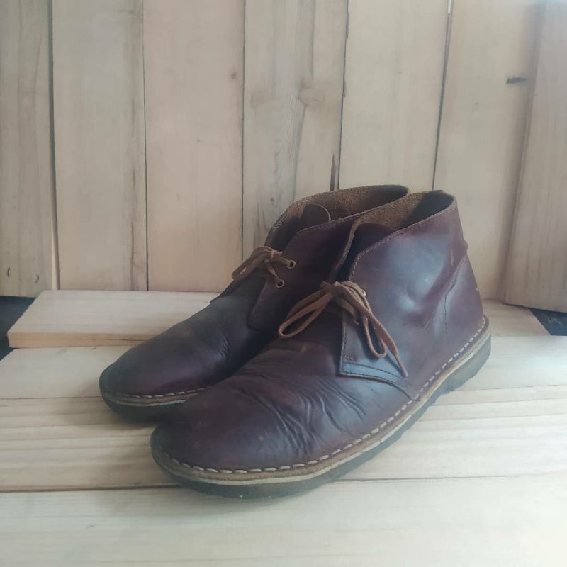 sepatu booth casual clark kulit leather