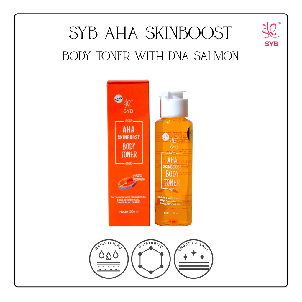 SYB Forte Toner Badan Red Jelly / TONER COKLAT / TONER AHA SKINBOOST SALMON