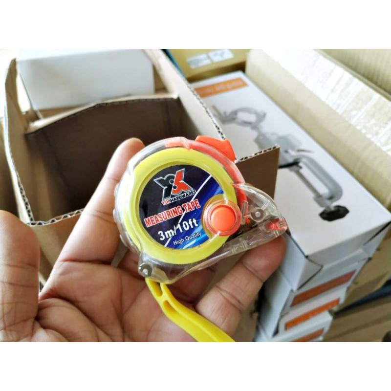 

Meteran Saku Tukang 10ft Measuring Tape 3m Penggaris Ukur Bening 300cm