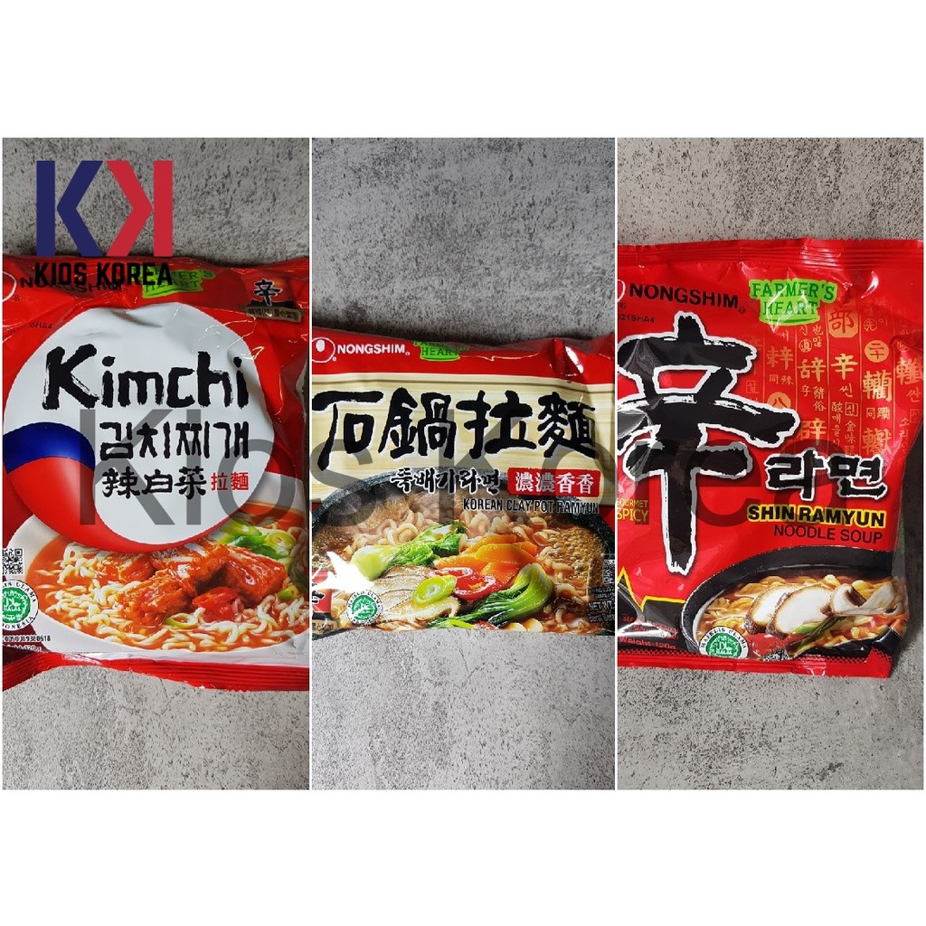 

NONGSHIM Shin Ramyun Spicy Mushroom / Kimchi Ramyun / Korean Clay Pot Ramyun Ramyeon HALAL