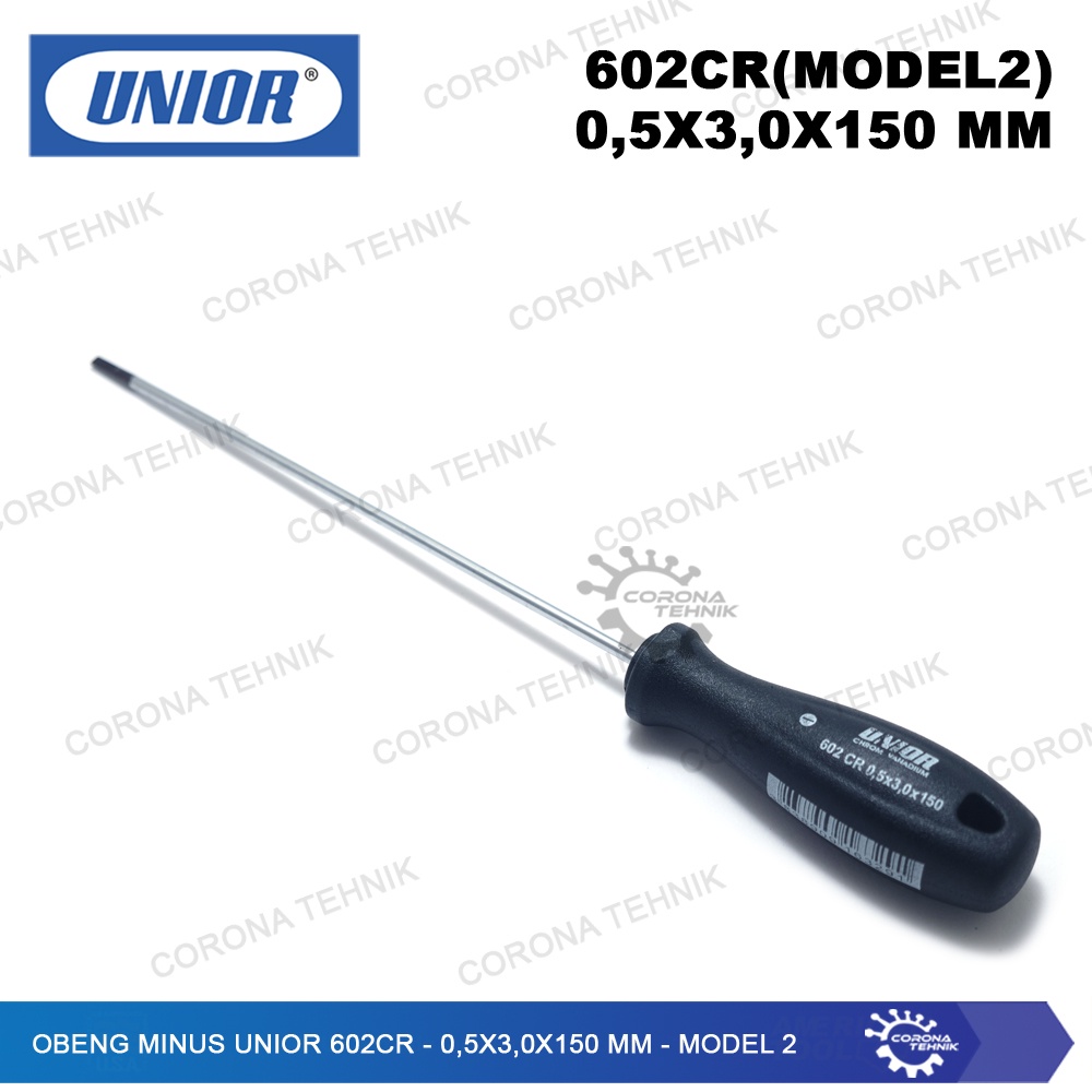 UNIOR 602CR - Sale - Obeng Minus  - 0,5x3,0x150 mm - Model 2