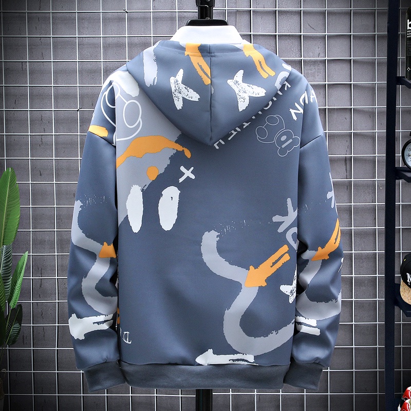 Hoodie Pria Sweater Kaos Hoodies Lengan Panjang Jaket Hoodie W2129