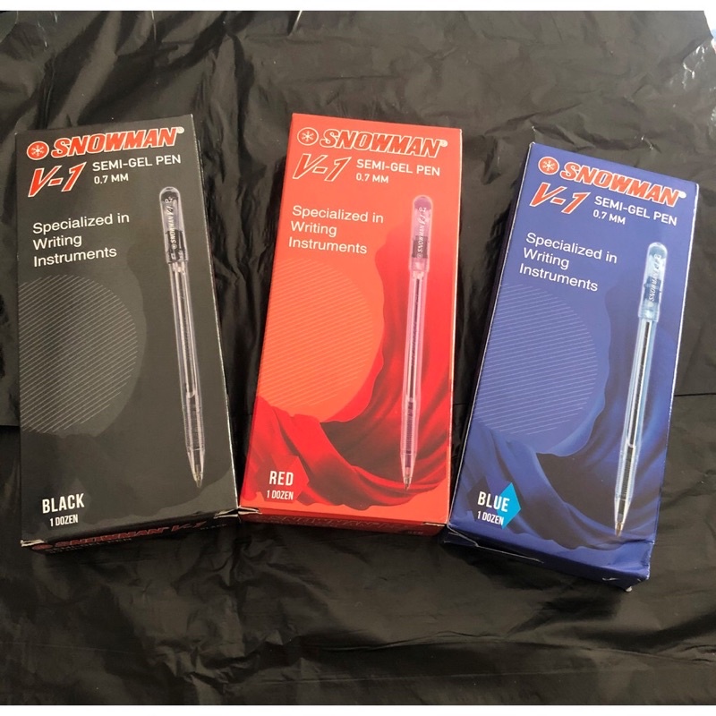 

[BOX ISI 12] PULPEN SNOWMAN V-1 WARNA HITAM BIRU MERAH , PULPEN SNOWMAN V1 , BOLPEN SNOWMAN , BALLPOINT SNOWMAN , PULPEN MURAH BERKUALITAS