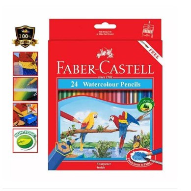 

Faber Castell Pensil Warna 24 Watercolour Pencils