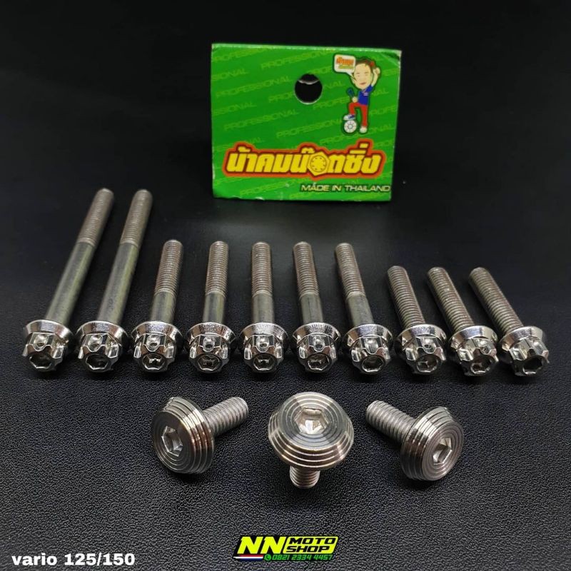 probolt stainless baut cvt vario 125 vario 150 original thailand
