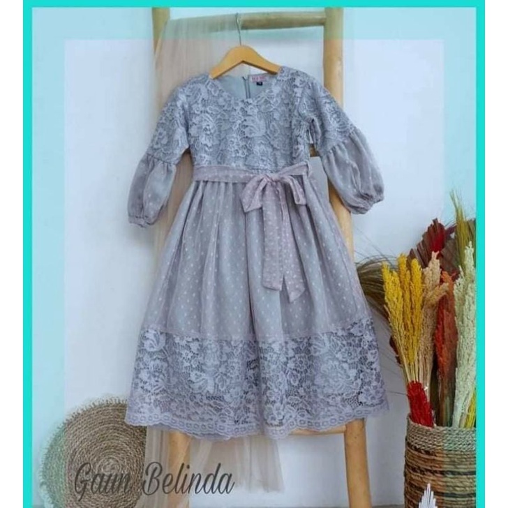 gamis anak DRESS anak baju pesta anak baju undangan 3-5 thn