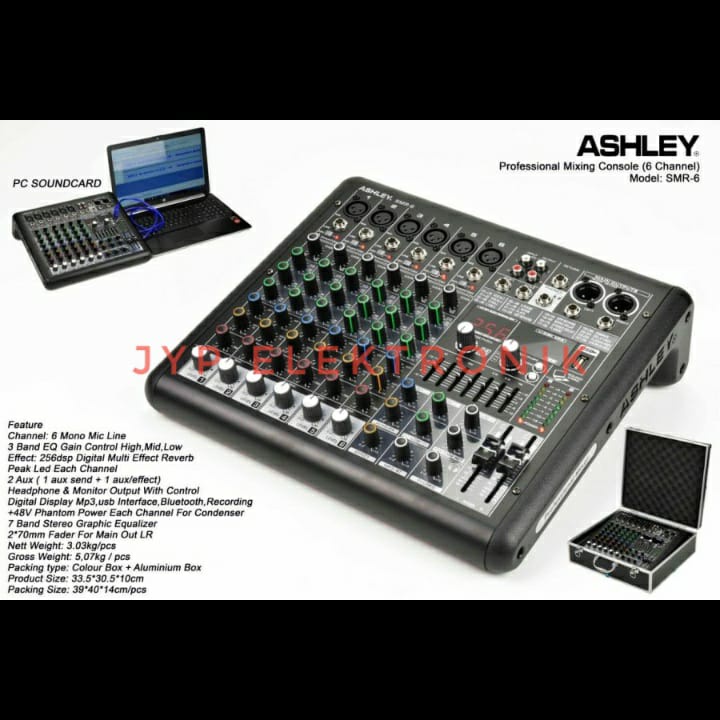 Mixer Audio Ashley SMR 6 / SMR6 / SMR-6 (Original)