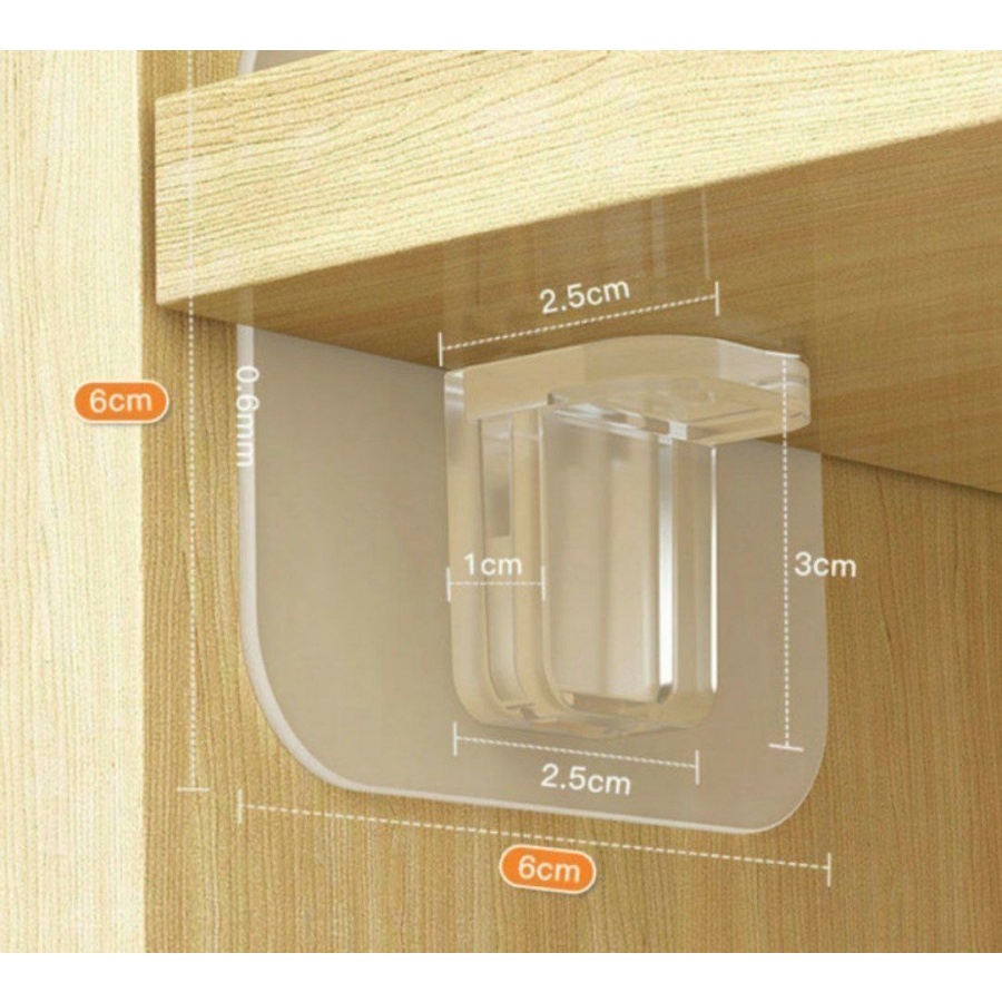 Nail Free Shelf Support PEG Multifungsi