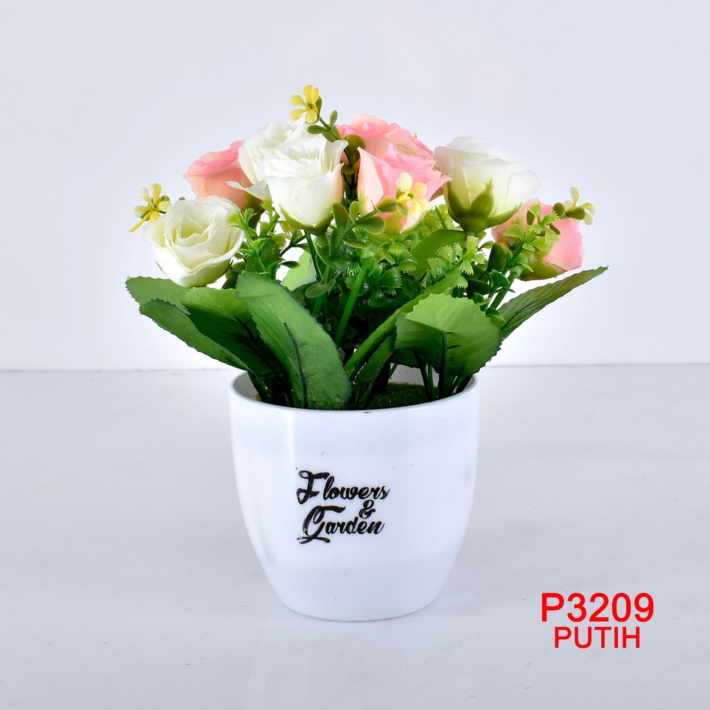 COD/ HMPU TANAMAN BUNGA HIAS POT TANAMAN HIAS DEKORASI RUMAH DAN BUNGA PLASTIK P3209-7