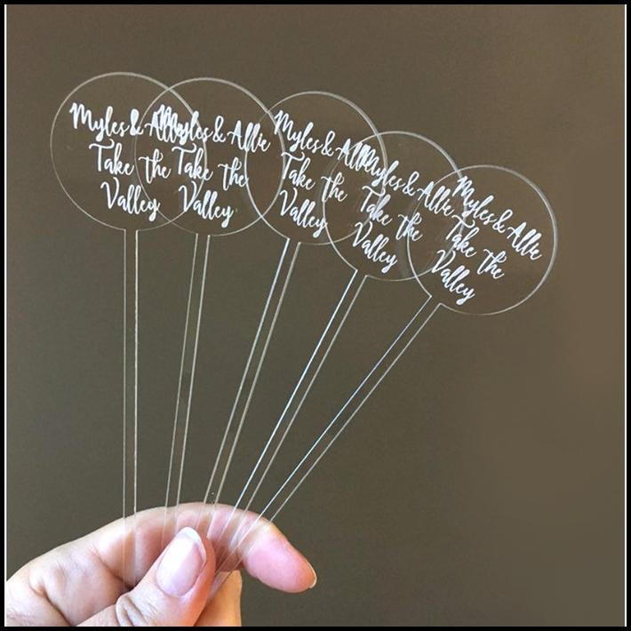 

Drink Stirrer Acrylic Bening | Pengaduk Minuman Custom