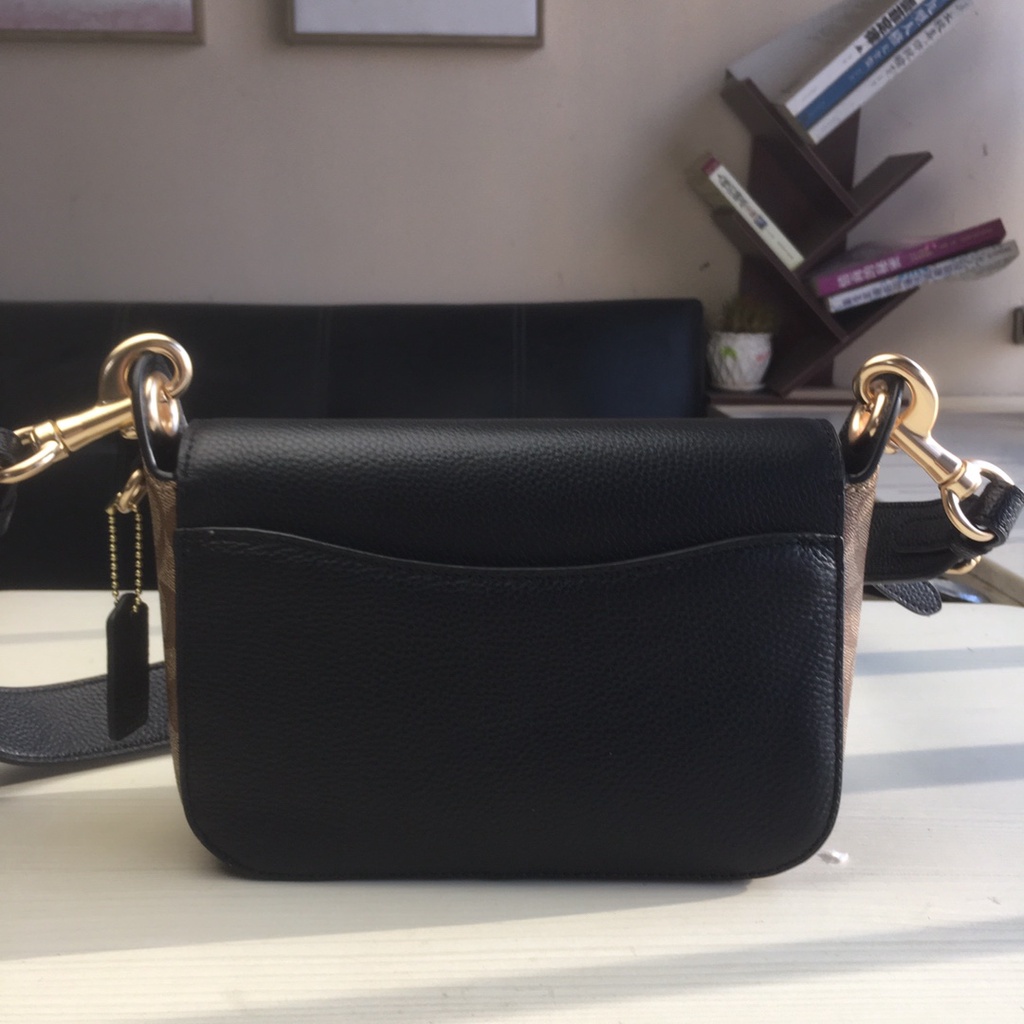 TAS SELEMPANG WANITA ch JESS MESSENGER BAG SIGNATURE SMALL BLACK 80614