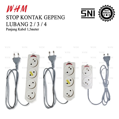 STOP KONTAK 2,3,4 LUBANG PANJANG 1,5M + KABEL / STOP KONTAK KABEL / Colokan listrik