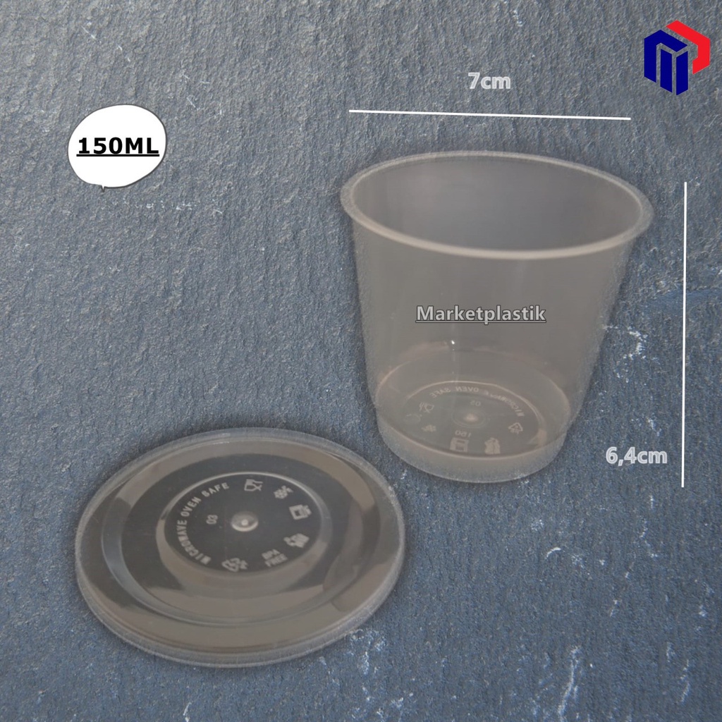 Thinwall Aeco cup 150ml/Aeco cup /Cup Sambel 25pc