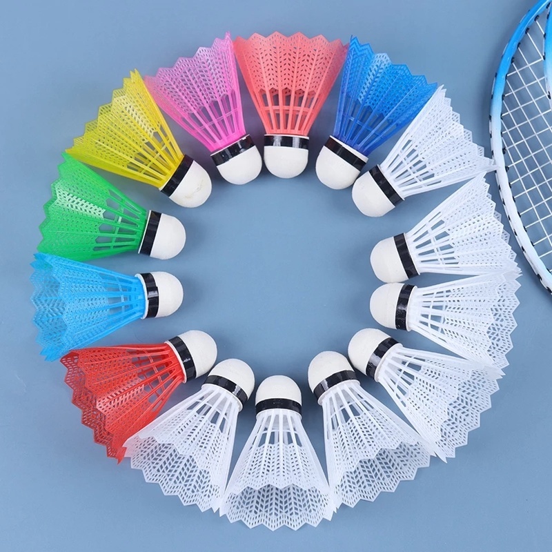 [12PCS Outdoor Supplies Colorful Foam Badminton Balls][Portable Durable Plastic Badminton][Training Game Sports Badminton ]