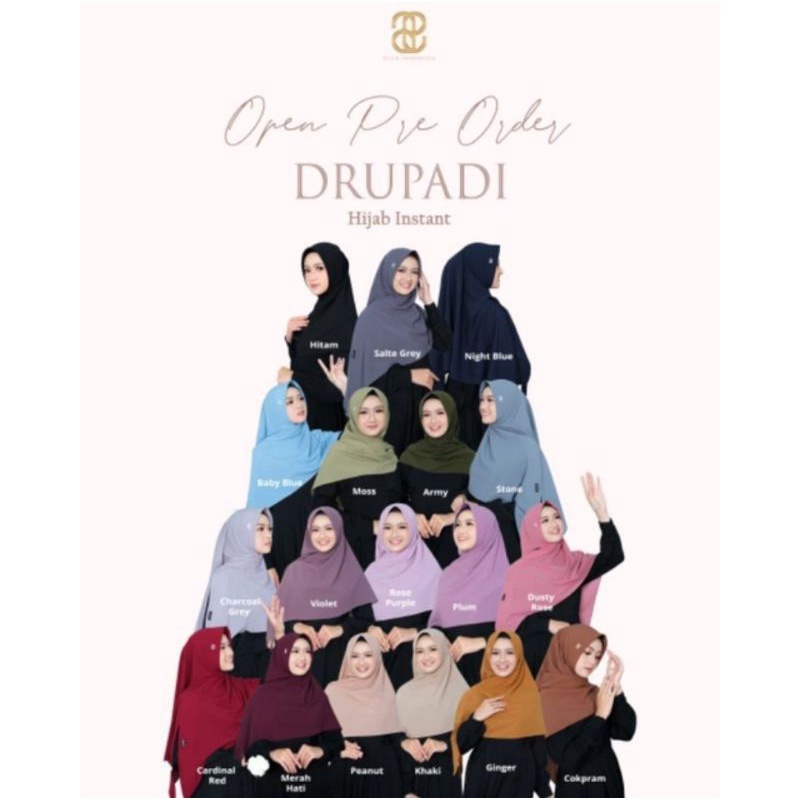 Hijab instan Drupadi by Puan