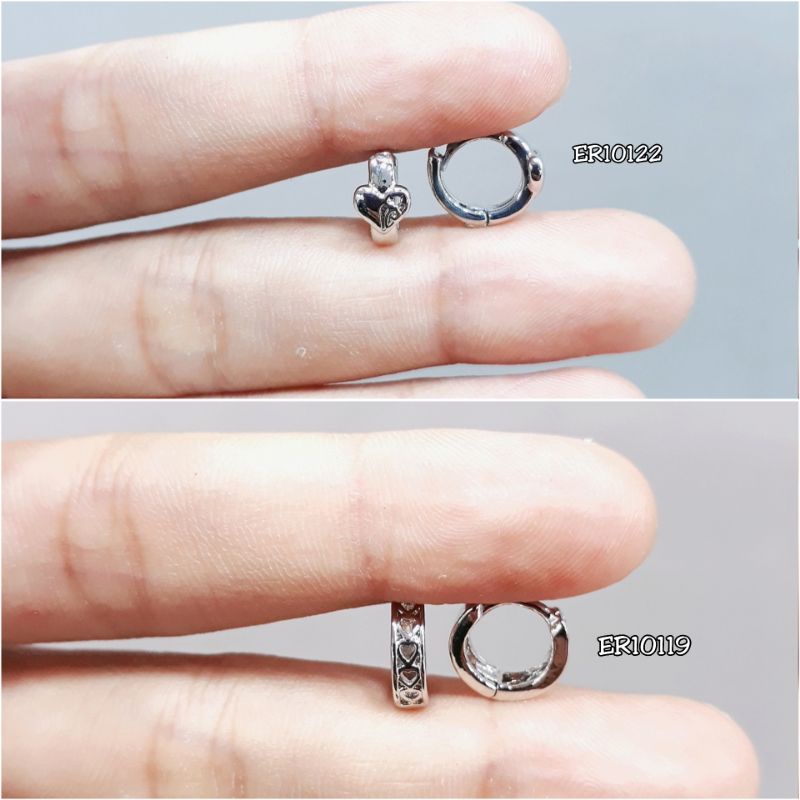 Anting jepit Xuping silver model bayi perempua kecil