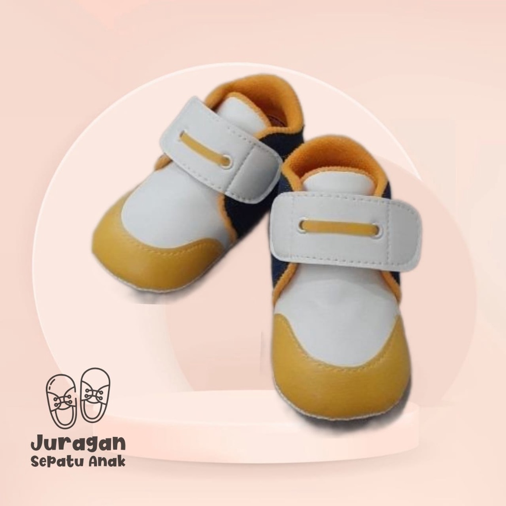 Sepatu Bayi Baby Shoes Prewalker Flat Tali Laki Laki Lucu Dan Murah