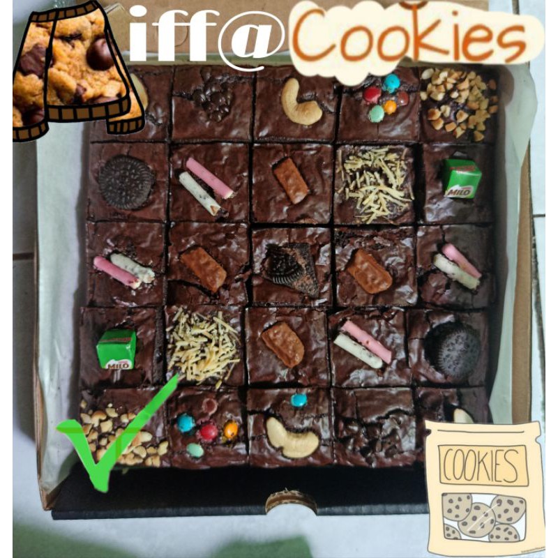 

Brownies Fudgy Premium Toping (20x20)