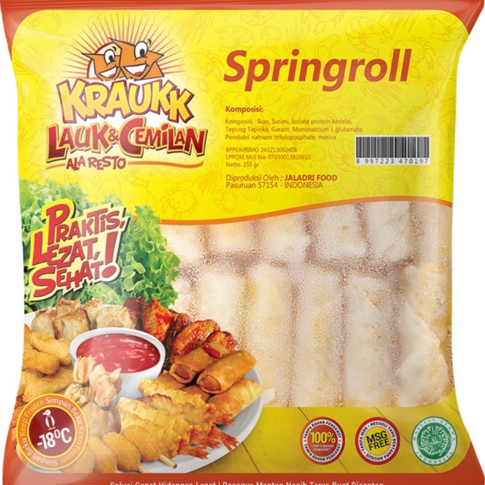 

Frozen Food Kraukk Springroll 250 gr