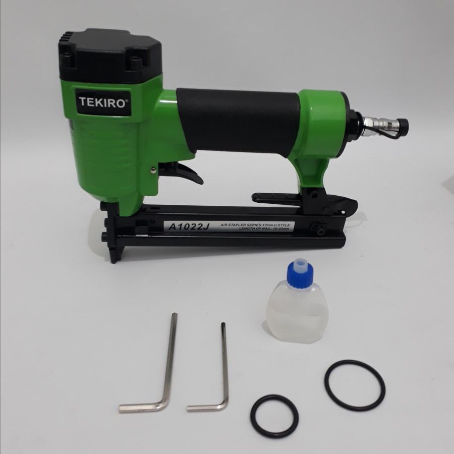 Tekiro 1022J Air Nailer Stapler Gun 1022 Mesin Staples Angin Paku Tembak Tipe model U