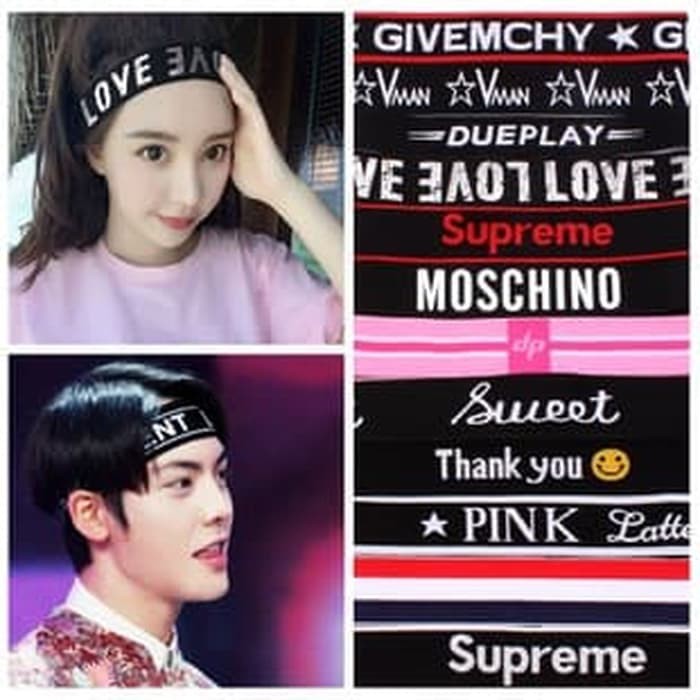 TERBARU HEADBAND HURUF HEADBAND ARTIS KOREA ELASTIC - Request