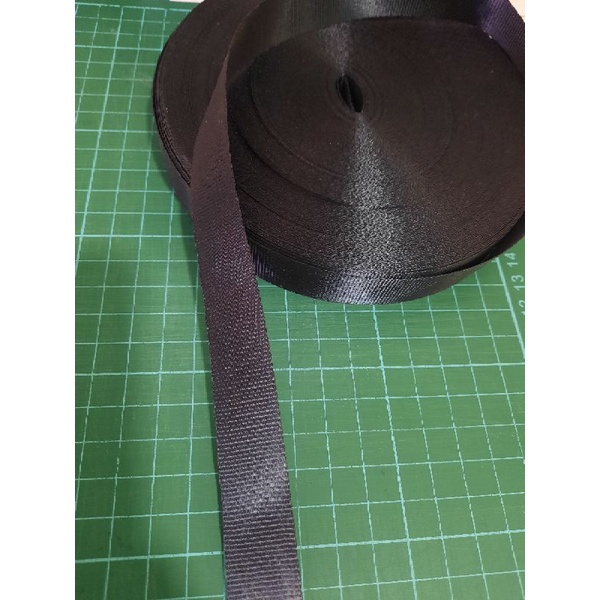 Tali webbing nylon 2cm hitam