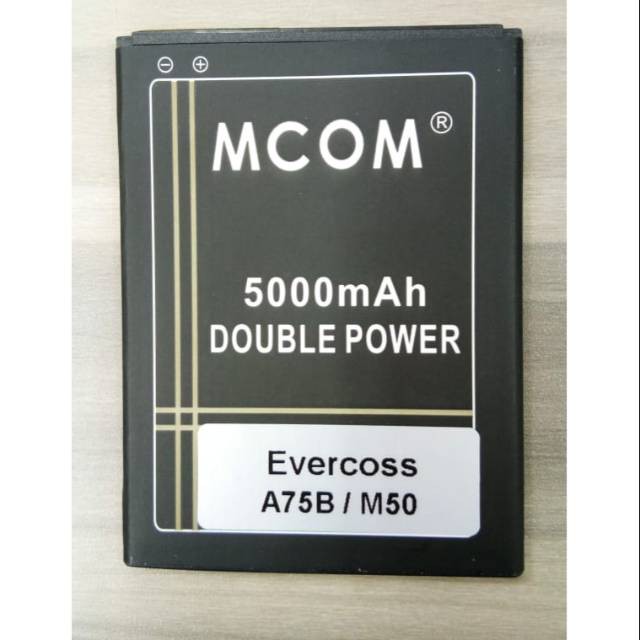 Batre Baterai Double Power Mcom Evercoss Cross M50 M50A M50 Star A75B Max XTREAM 1 PRO