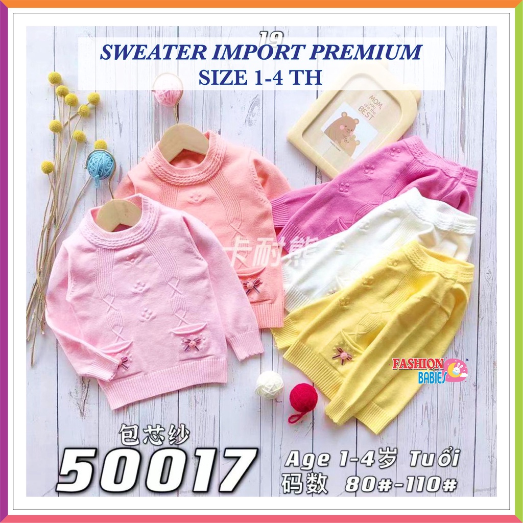 ❤ Fashionbabies ❤ SWEATER RAJUT IMPOR PREMIUM OBLONG WITH BROSS